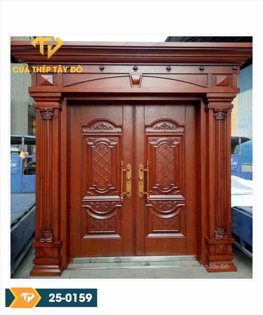  Cửa thép vân gỗ 5D 25-0159 