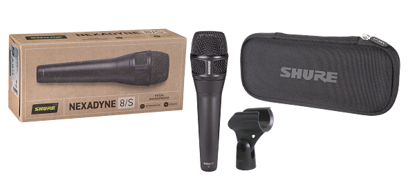 Shure NXN8/S - Nexadyne Mic, XLR, Cardioid,Black
