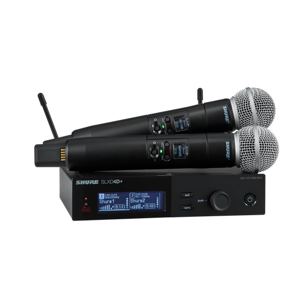 SLXD24D+A/58-G66 Handheld System, Dual, SM58