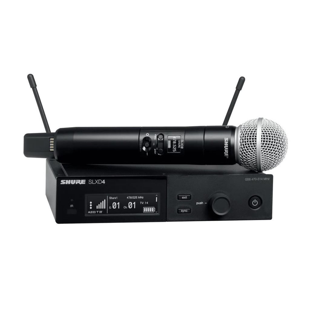 Shure SLXD2/SM58=-G59 - HANDHELD W/ SM58 MIC 470-514MHz