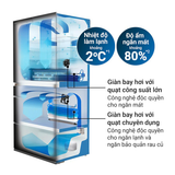  Tủ lạnh R-GW670TV-XM 670 Lít HITACHI 