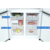  Tủ lạnh GNO51651GBVN 553 lít Multi Door Inverter BEKO 