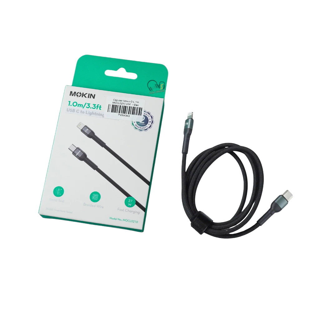 Cáp Sạc Nhanh MOKIN USB-C to Lightning 1M/2M MOCL0210-MOCL0220