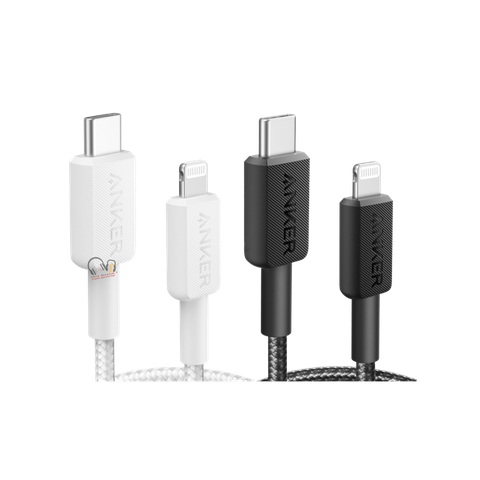 Cáp sạc nhanh Type C - Lightning MFI 20W 1.8m Anker 322 A81B6