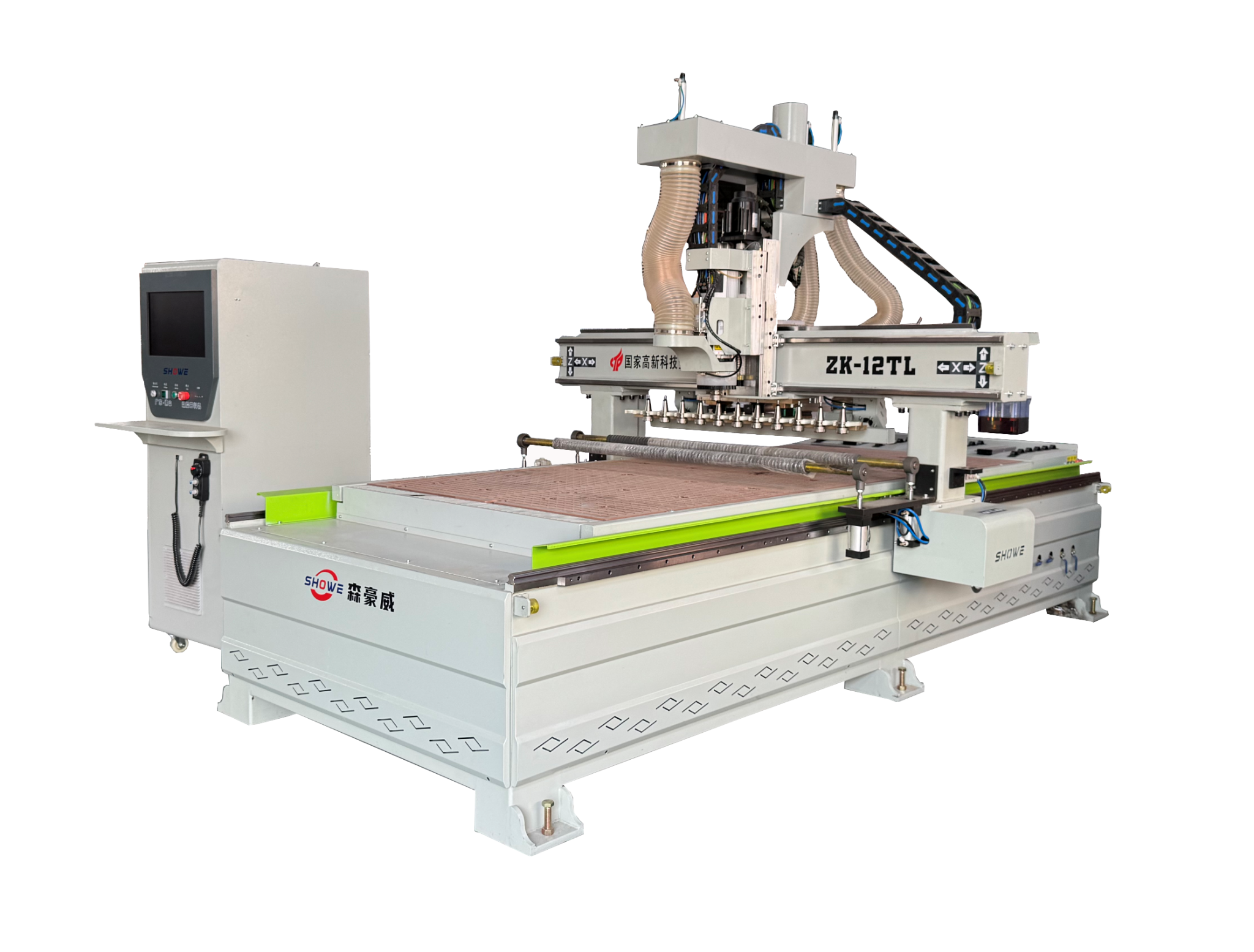  MÁY CNC NESTING THAY DAO TỰ ĐỘNG JIDONG MODEL: ZK-12TL 