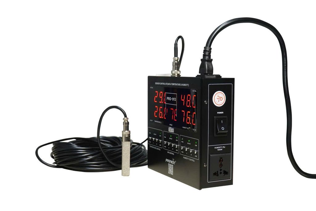Cảm biến điều khiển nhiệt độ, độ ẩm, không khí PRONEST P-913 cho nhà yến