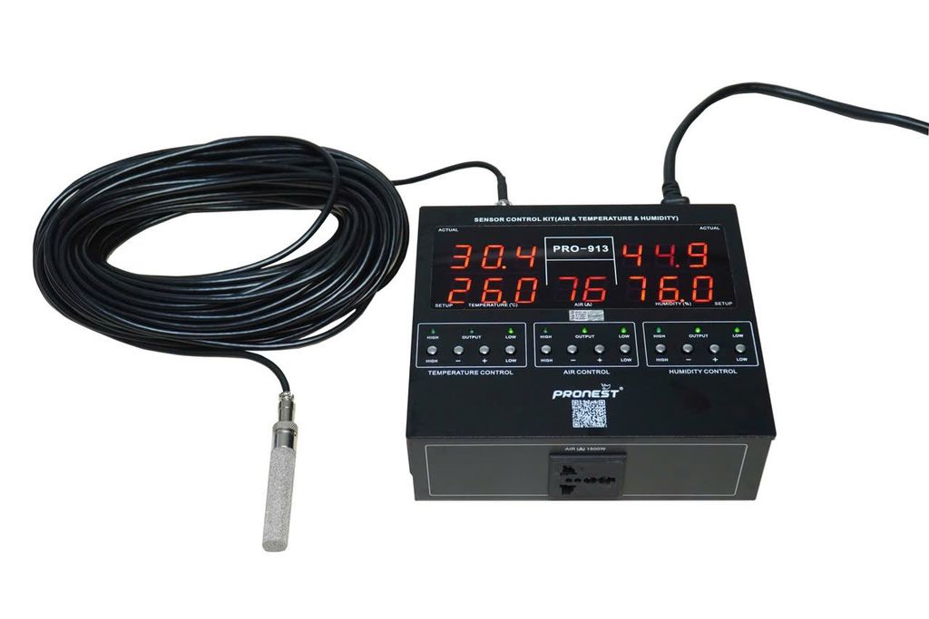 Cảm biến điều khiển nhiệt độ, độ ẩm, không khí PRONEST P-913 cho nhà yến