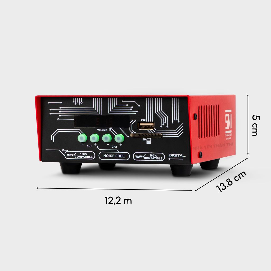 Âm ly nhà yến - AXM-8 V2 – Ampli chuyên dụng dẫn dụ chim yến