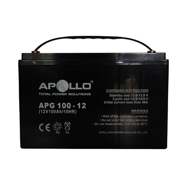 Ắc quy khô Apollo nén khí DC-12V chuyên dụng cho Inverter (100AH & 150AH)