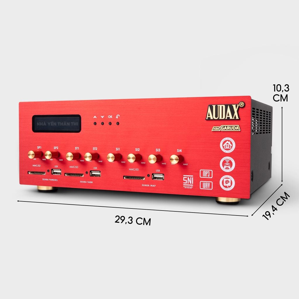 Âm ly AXM Garuda (Đỏ - Đen)