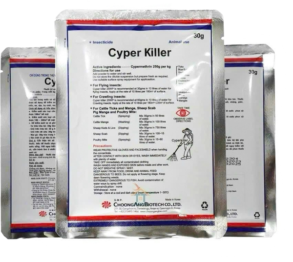 Thuốc diệt côn trùng Cyper Killer (30g) cho nhà yến