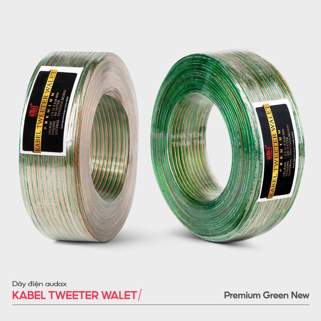 Dây loa tín hiệu AUDAX Kabel Premiun Green New