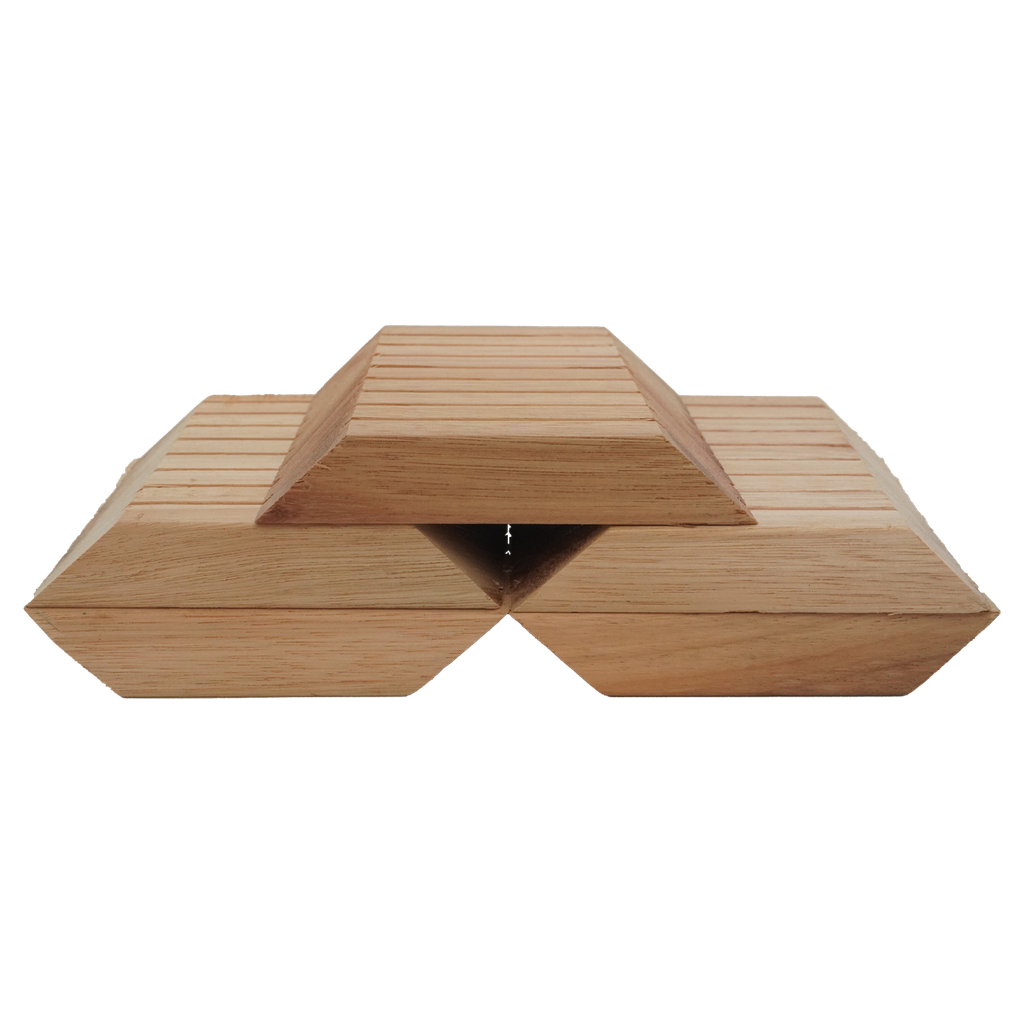 Góc gỗ cắt DARK MERANTI AUDAX THÂN THI 14.8 x 10.5 x 2 CM