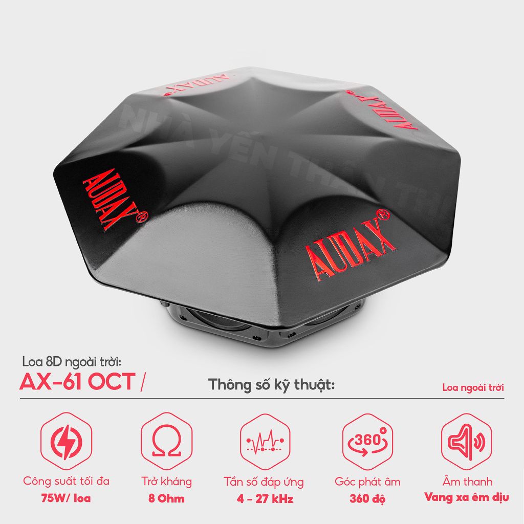 Loa nhà yến - loa chùm 8D AX-61-OCT (tặng kèm chân đế)