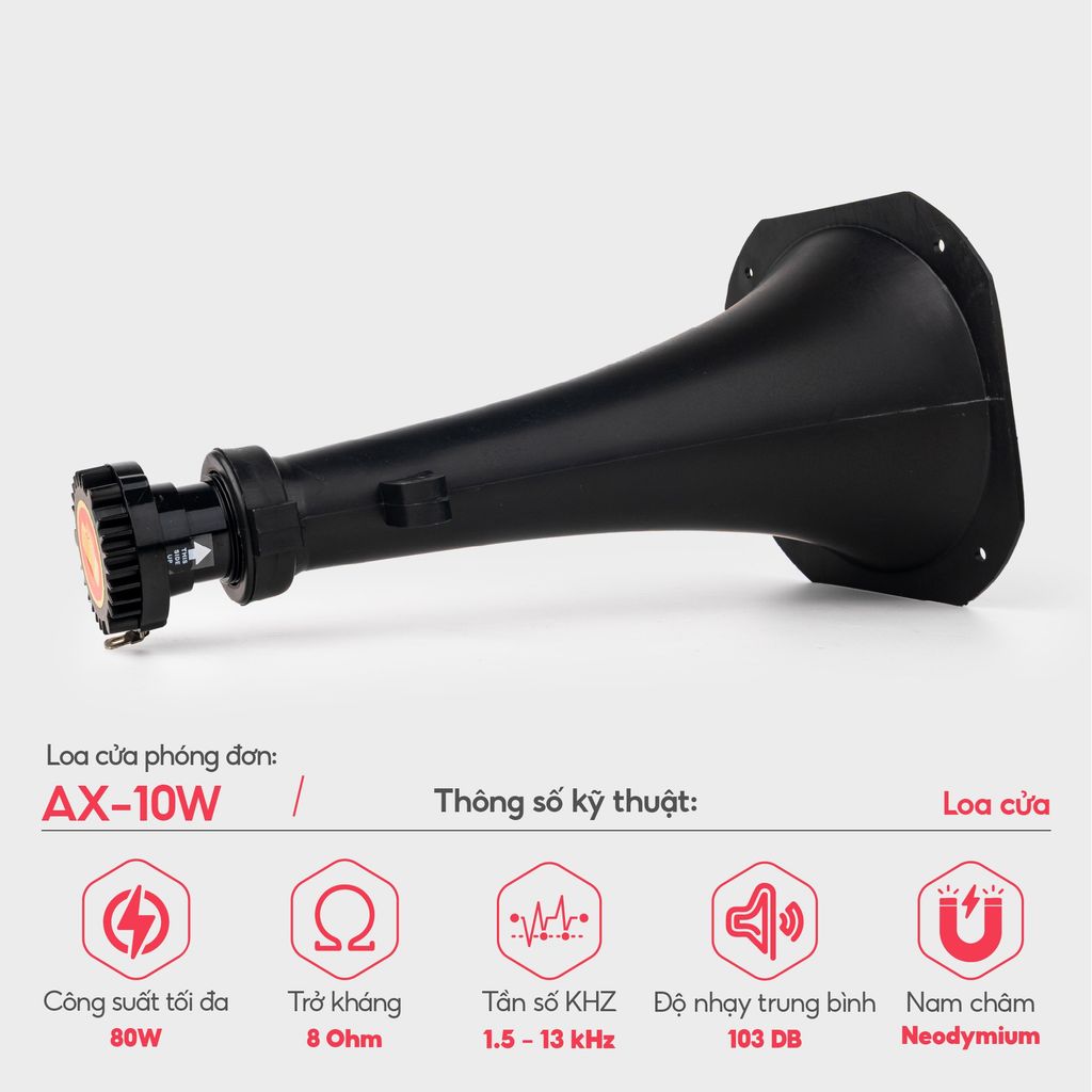 Loa nhà yến - Loa cửa phóng đơn AX-10W – Loa dẫn dụ chim yến tại cửa ra vào