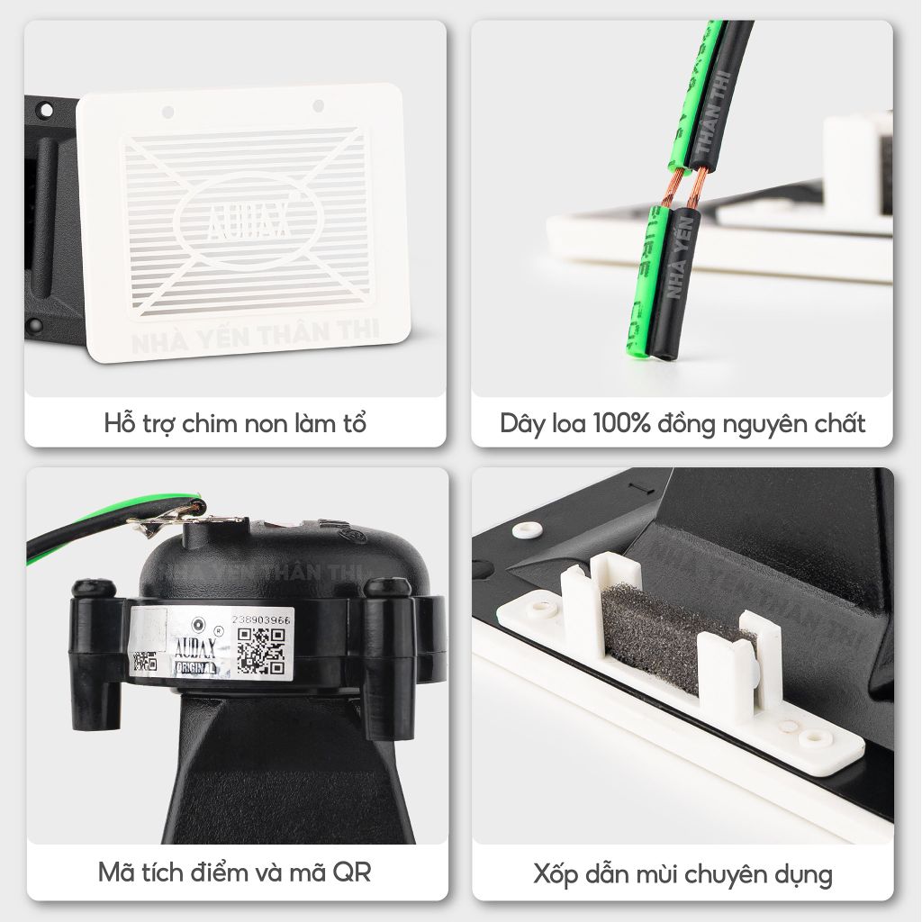 Loa dẫn AX-65S màng lưới (Trắng)