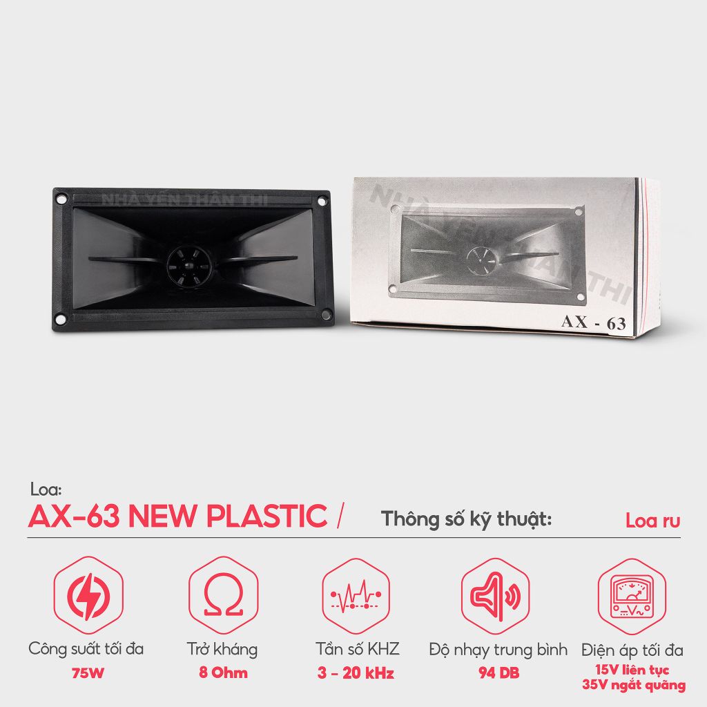 Loa ru AX-63 New Plastic