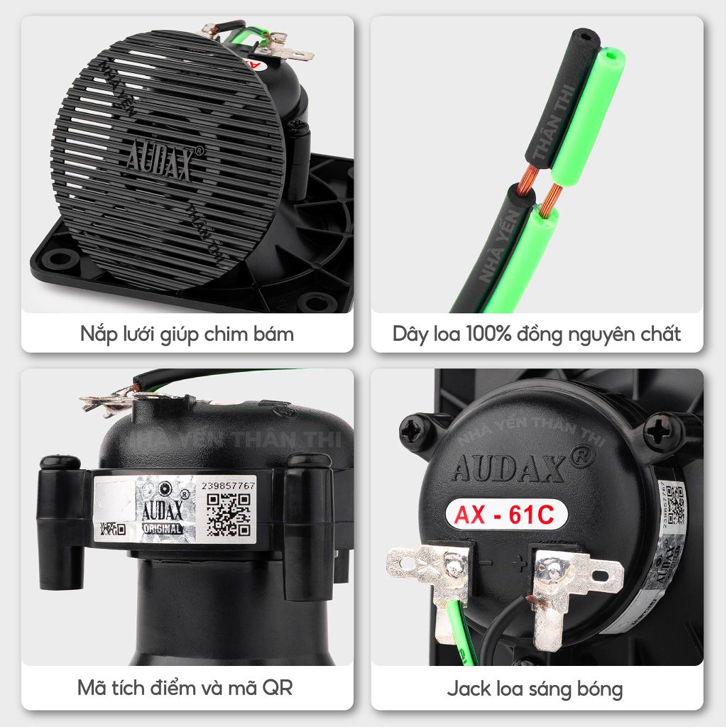 Loa ru AX-61C (Đen)