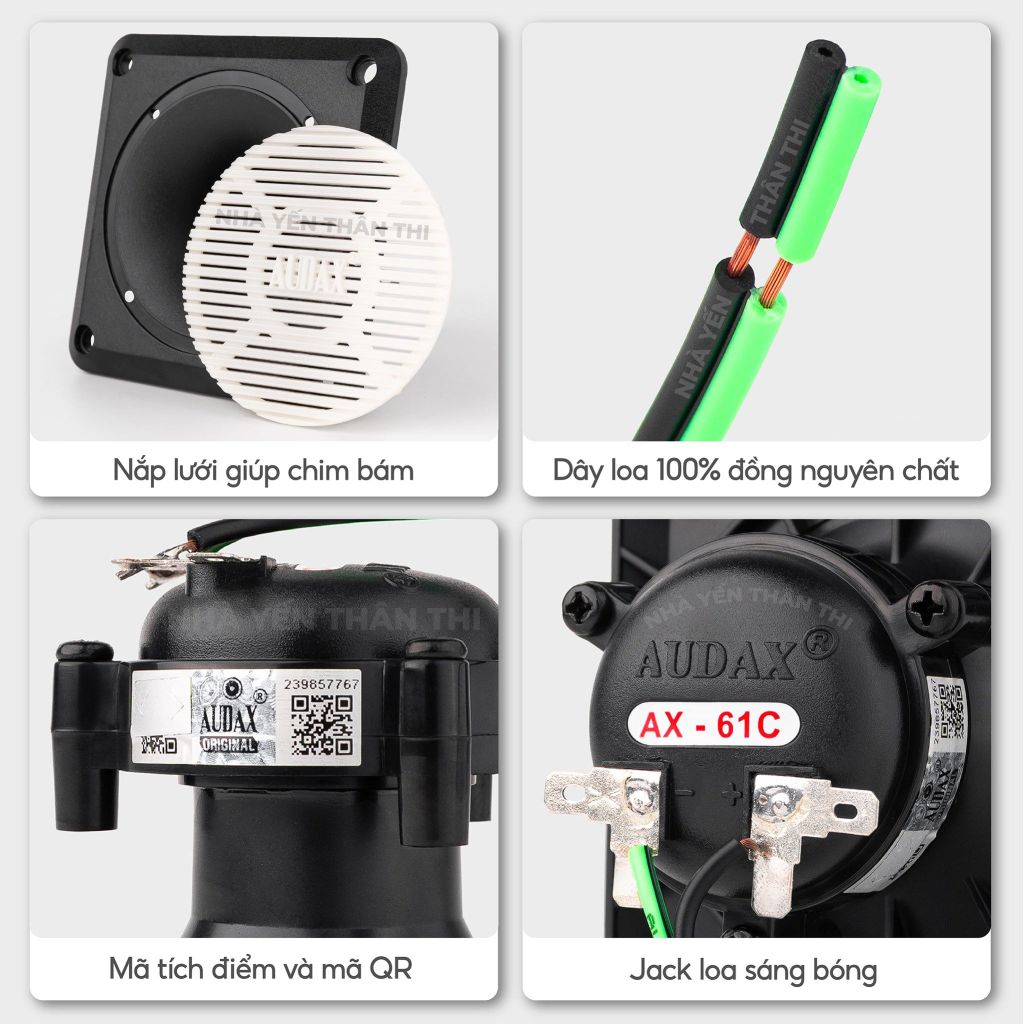 Loa ru AX-61C (Trắng)