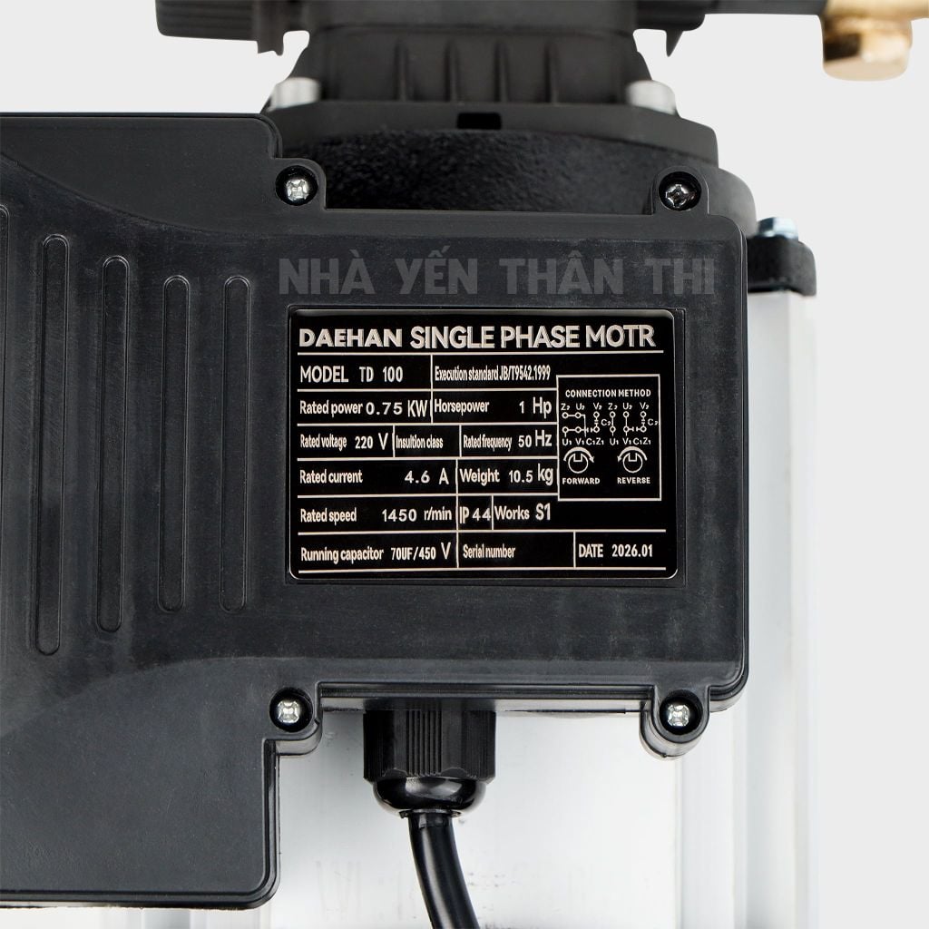 Máy phun sương cao áp DAEHAN TD-100 - 1HP (20 - 120 béc)