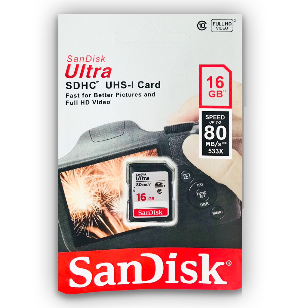 Thẻ nhớ SD SANDISK 16GB