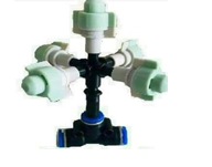 Béc 5 chân T nhựa, co nhựa 8mm (gồm béc 5, ống nhựa, T hoặc co nhựa 8mm)