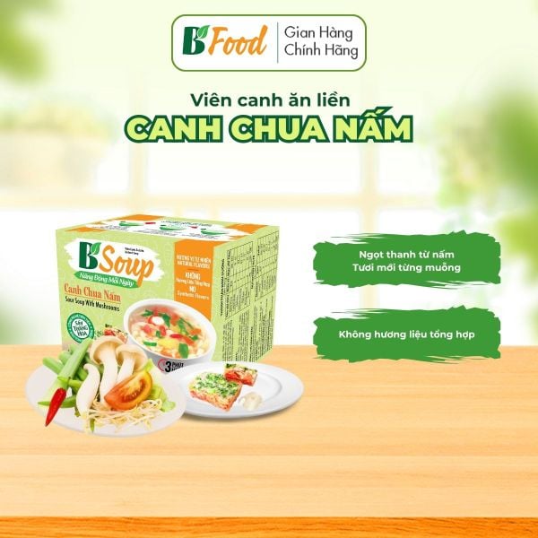 Canh chua nấm