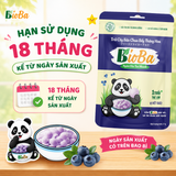  Sữa Chua Sấy Thăng Hoa B'ioBa vị Việt Quất- Snack Bánh Ăn Dặm Cho Bé Từ 1 Tuổi, Sữa chua sấy khô 