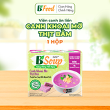  Viên Canh Khoai Mỡ Thịt Bằm Ăn Liền, sấy thăng hoa, thực phẩm tiện lợi nhanh chóng, B' Soup 