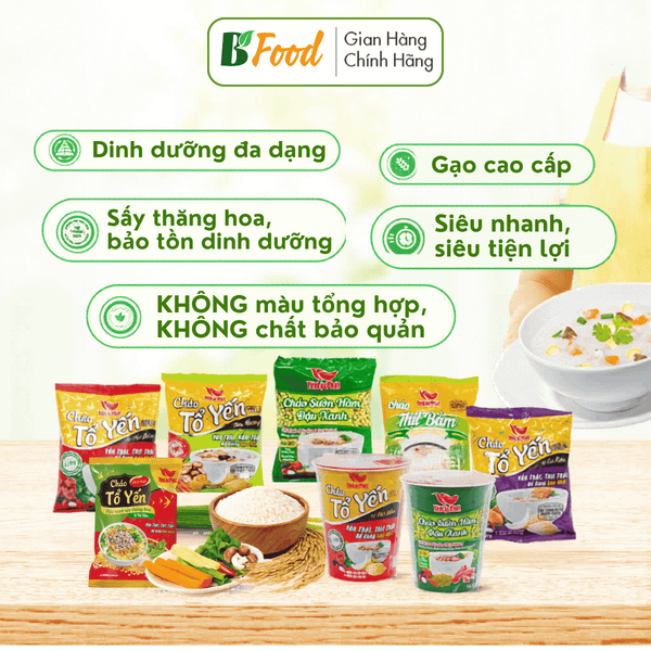 Cháo tổ yến ăn liền