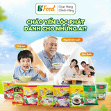  30 gói / thùng Cháo Tổ Yến Gold Plus Yến Lộc Phát, Vị Thịt Bằm, Đậu Xanh Sấy Thăng Hoa - Cháo Dinh Dưỡng Bồi Bổ Sức Khỏe 
