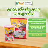  30 gói / thùng Cháo Tổ Yến Gold vị Thịt Bằm Yến Lộc Phát - Cháo dinh dưỡng ăn liên, tiện lợi cho gia đình, ông bà, trẻ em 