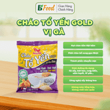  Cháo gói ăn liền YLP - COMBO 15 gói, 5 vị yến gold, nấm, gà, đậu xanh, thịt bằm, mỗi vị 3 gói 