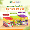  Combo 30 gói cháo ăn liền cho người già, ông bà, Cháo Tổ Yến Gold vị Thịt Bằm, Chay, cháo trẻ em 