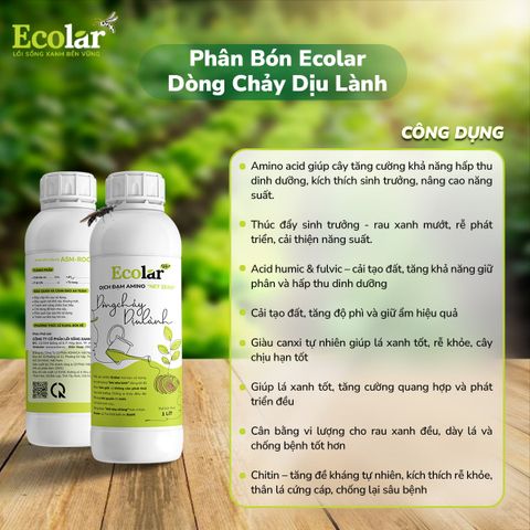  Phân Bón Ecolar Dòng Chảy Dịu Lành 1L 