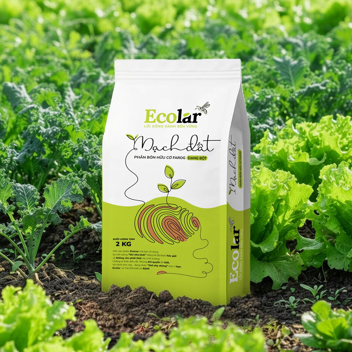 Phân Bón Ecolar Mạch Đất 2Kg