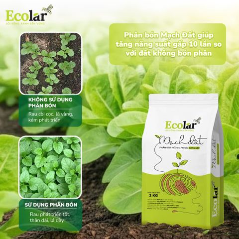  Phân Bón Hữu Cơ Mạch Đất 2kg – Cải Tạo Đất Chai Cứng Chỉ Sau 1 Vụ 