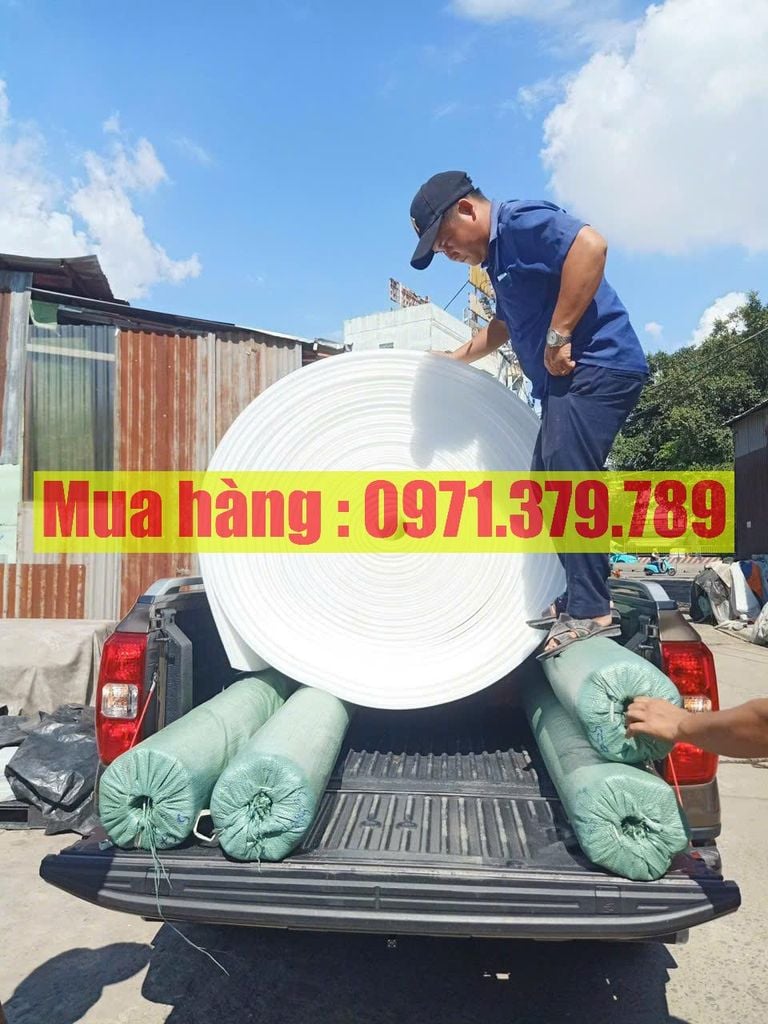 Nilon lót sàn đổ bê tông màu trắng - Nilon lót đổ bê tông trắng