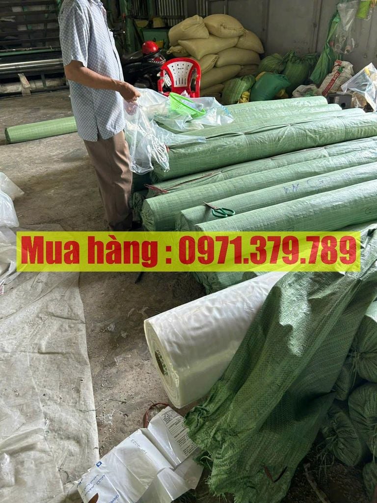 Nilon lót sàn đổ bê tông màu trắng - Nilon lót đổ bê tông trắng