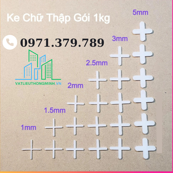 Ke chữ thập ốp lát gạch - Ke dấu Cộng Cân Bằng Gạch