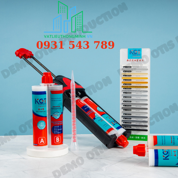 Keo Chít Mạch Epoxy 2 Thành Phần- Keo chà ron AB KGT 400ml ( Chống Thấm - Chống Bám Bụi)