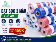 Bạt Sọc Khổ 4m x 50m – Bạt Sọc 3 Màu Giá Tốt