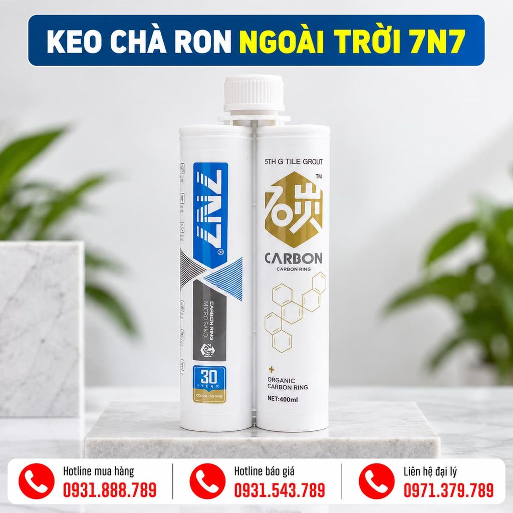 Keo Chà Ron Ngoài Trời 7N7 Epoxy 2 Thành Phần