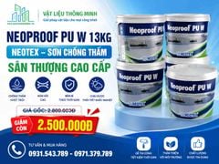Neoproof PU W 13kg Neotex – Sơn Chống Thấm Sân Thượng Cao Cấp
