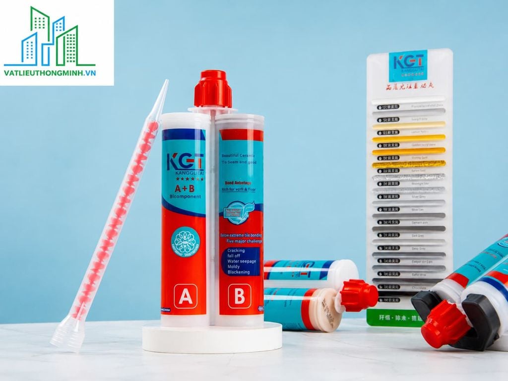 Keo Chít Mạch Epoxy 2 Thành Phần- Keo chà ron AB KGT 400ml
