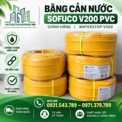 Băng cản nước Sofuco V200 PVC chính hãng | Waterstop V200