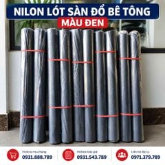 Nilon Lót Sàn Đổ Bê Tông Màu Đen, Màng PE Giá Tốt