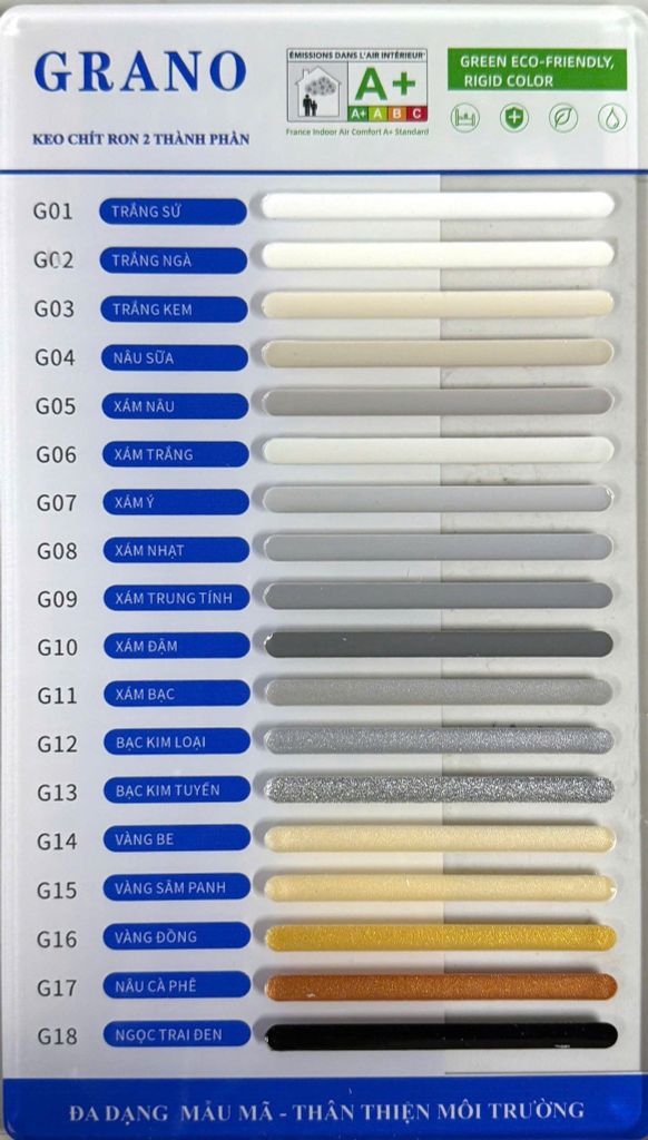 Keo chà ron GRANO gốc Epoxy 2 thành phần giá rẻ
