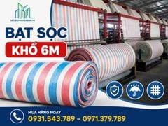Bạt Sọc 3 Màu Khổ 6m x 50m – Bạt Sọc Công Trình Khổ Lớn