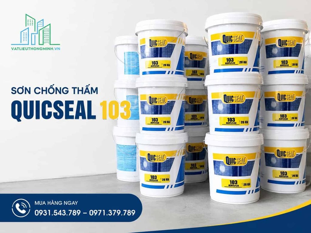Quicseal 103 – Sơn Chống Thấm Tường Ngoài Trời Gốc Acrylic